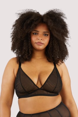 Playful Promises Curve Exclusive Maria Mesh Longline Triangle Bra