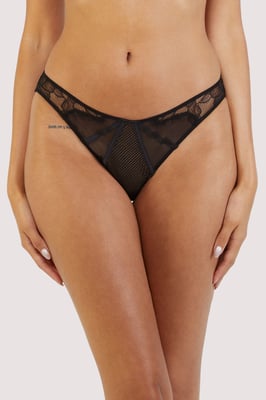 Felicity Hayward X Pp Fairfield Fishnet And Lace Hipster Brief