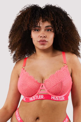 Hustler Branded Lace Bra