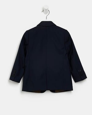 River Island Mini Boys Suit Jacket Navy Tailored