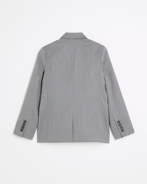 River Island Boys Suit Jacket Grey Tailored