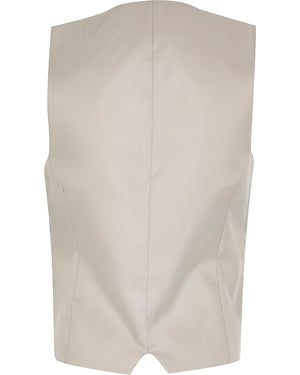 River Island Boys Waistcoat Navy Button Up