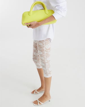 River Island Womens Capri Trousers White Lace
