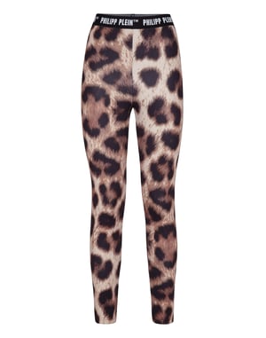Broek Met Hoge Taille Leopard
