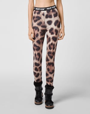Broek Met Hoge Taille Leopard