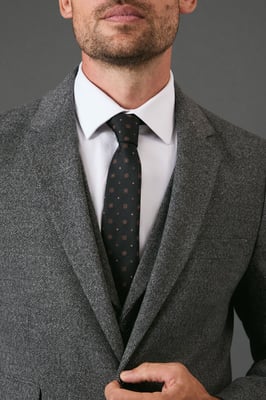 Black Foulard Tie