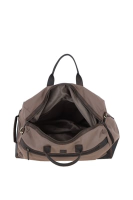 Exquisite Real Leather X Canvas Holdall