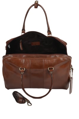 'Dante' Medium Weekend Real Leather Holdall