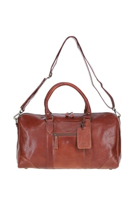 Vintage Real Leather Weekend Duffel Bag