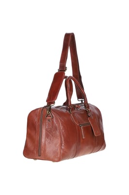 Vintage Real Leather Weekend Duffel Bag