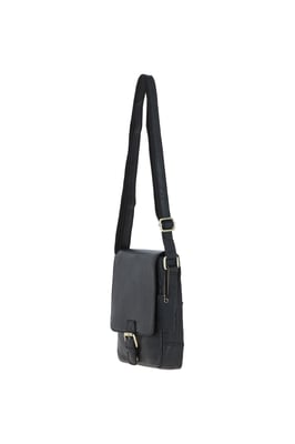 Compact Leather Flap Over Bag