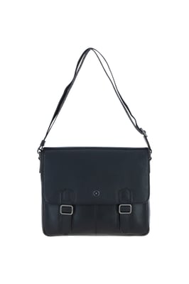 'Emissary' Real Leather Messenger Bag