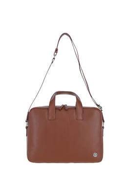 'Maven' Real Leather Messenger Bag