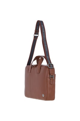 'Maven' Real Leather Messenger Bag