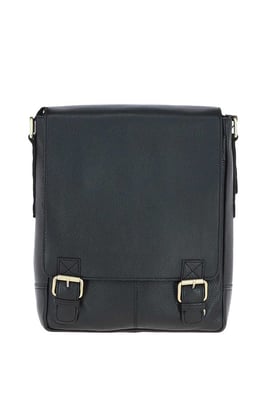 Classic A4 Leather Flap-Over Messenger Bag