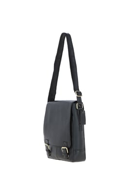 Classic A4 Leather Flap-Over Messenger Bag
