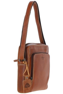 Real Leather Messenger Travel Bag