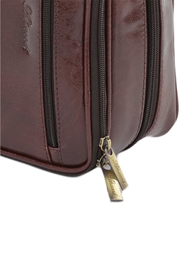 'Viaggio' Real Leather Toiletry Washbag