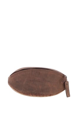 Leather Rugby Ball Washbag