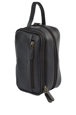 'Viaggio' Real Leather Toiletry Washbag