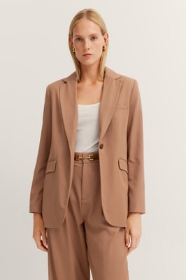 Bugatti Damen Blazer in elastische viscosemix