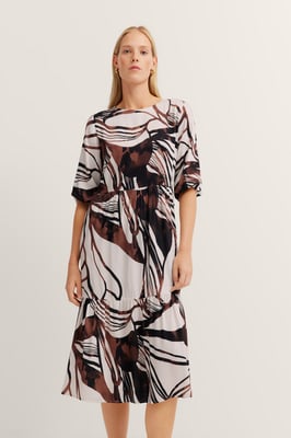 Bugatti Damen Zomerjurk met volants & deelnaden