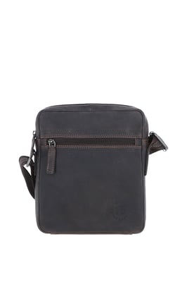 'Lisbon' Real Leather Messenger Bag