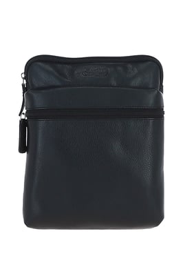 'Berlin' Real Leather Messenger Crossbody Bag