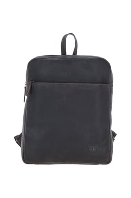 'Brussels' Real Leather Backpack With Multiple Pockets