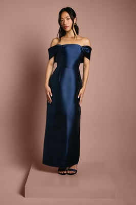 Coast Honoured Twill Bardot Column Midi Bridesmaid Dress