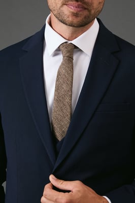 Brown Tweed Tie