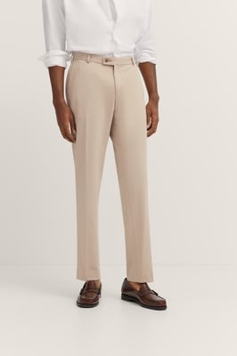 Bugatti Herren Pantalon met stretch & vouw