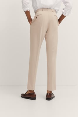 Bugatti Herren Pantalon met stretch & vouw