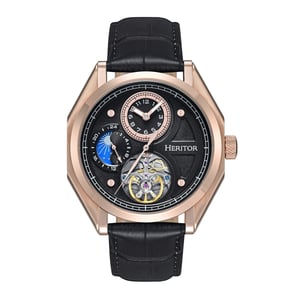 Heritor Automatic Antoni Horloge met Leren Band