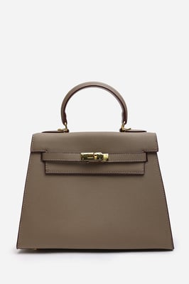 Wheres That From Womens 'Lluvia' Top Handle Satchel Mini Tote Bag With Turn-Lock Closure
