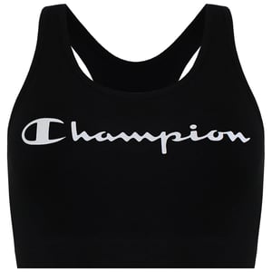 Champion Logo Womens Black Sports Bra
