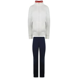 Champion Plain Womens White/Navy Tracksuit