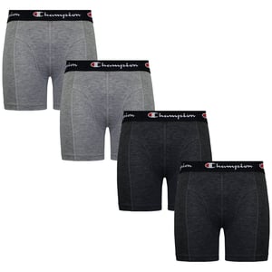 Champion 4-Pack Logo Mens Grey Boxer Shorts