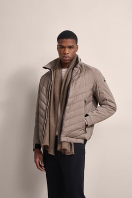 Bugatti Herren Blouson met doorgestikte voorkant