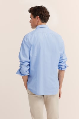 Bugatti Herren Casual overhemd met borstzak