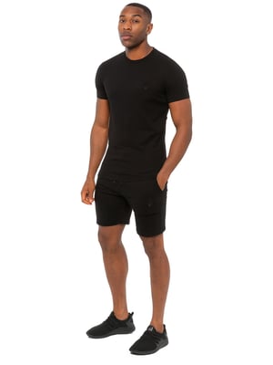 Enzo | Heren Slim Fit T-shirt & Fleece Shorts Set