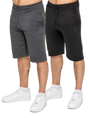 Kruze Heren Fleece Korte Broek 2 Pak