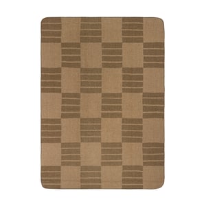 Yard Harlech Woven Reversible Throw, 130 x 180cm, Brown