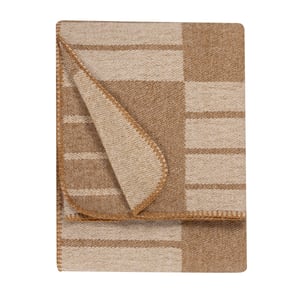Yard Harlech Woven Reversible Throw, 130 x 180cm, Biscuit