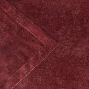 Yard  Heavy Chenille Velvet Throw, 130 x 180cm, Beetroot