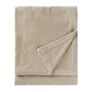 Yard  Heavy Chenille Velvet Throw, 150 x 200cm, Linen