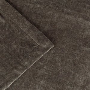 Yard Heavy Chenille Velvet Throw, 130 x 180cm, Charcoal