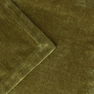 Yard  Heavy Chenille Velvet Throw, 130 x 180cm, Olive