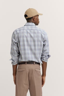 Bugatti Herren Shirt met geruit patroon