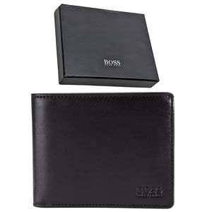 Hugo Boss Mens Wallet Genuine Leather Asolo Bifold Credit Cardholder New Gift